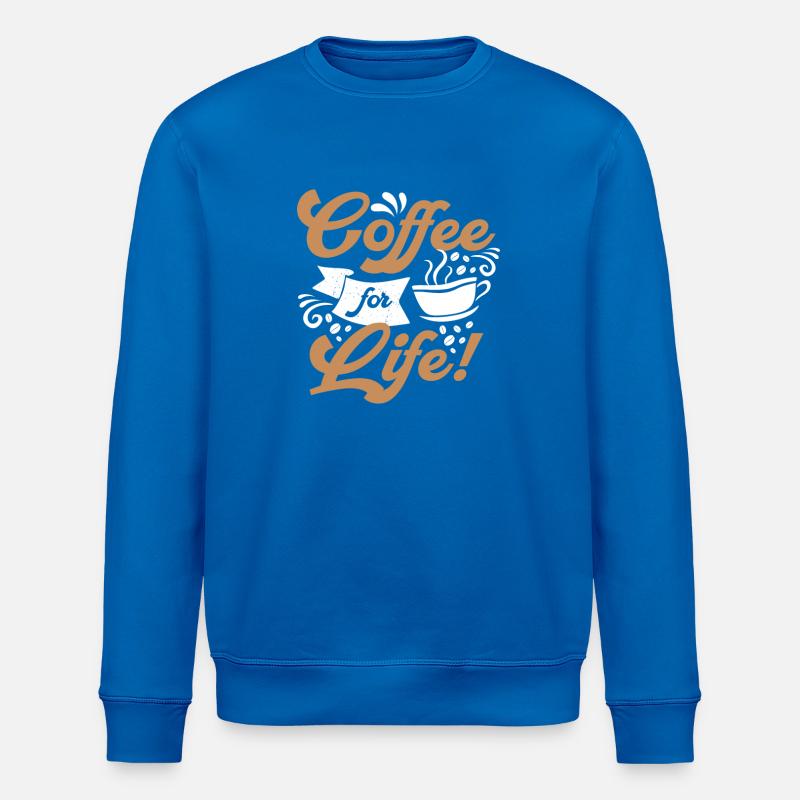Coffee for Life - Stanley/Stella Unisex Bio-Sweatshirt ROLLER - Königsblau