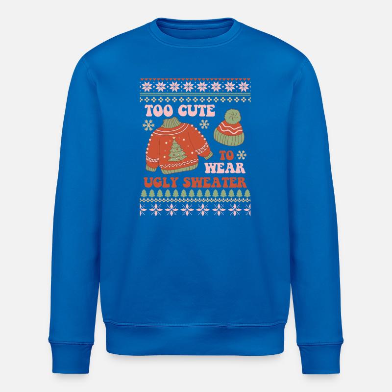 Hässlicher Weihnachtspullover - Stanley/Stella Unisex Bio-Sweatshirt ROLLER - Königsblau