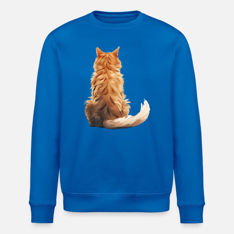 Chat Manx - Sweat bio ROLLER Stanley/Stella Unisexe - bleu roi