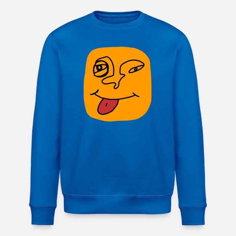 Face Jouer avec la Langue - Sweat bio ROLLER Stanley/Stella Unisexe - bleu roi