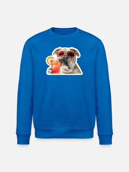 bully drinking cocktail - Stanley/Stella ROLLER Unisex Organic Sweatshirt - royal blue