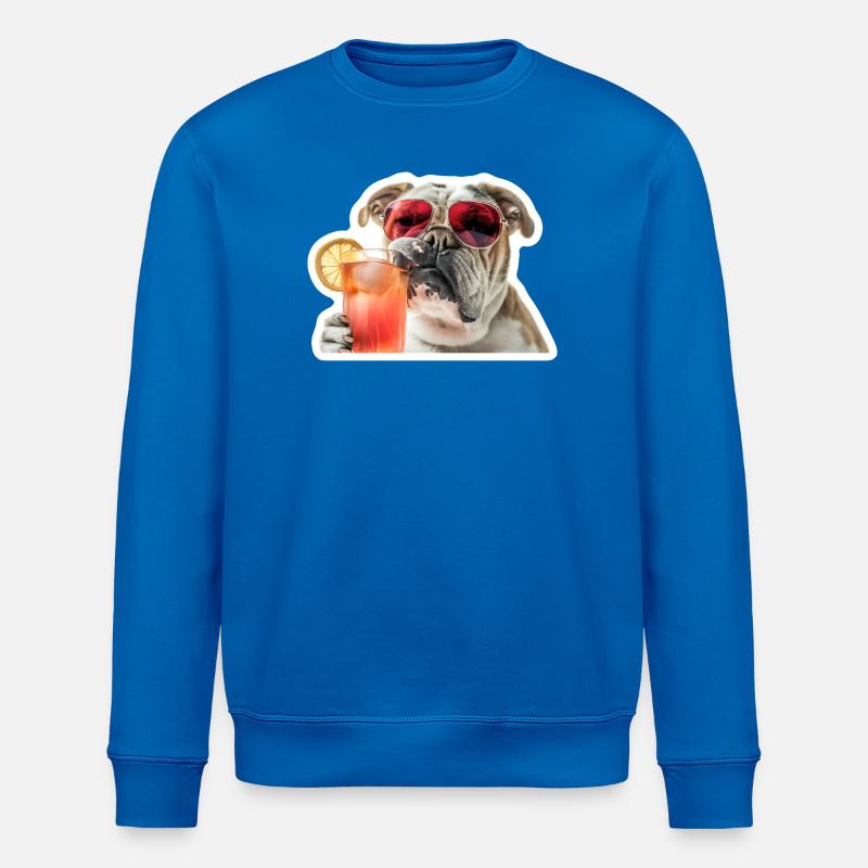 bully drinking cocktail - Stanley/Stella ROLLER Unisex Organic Sweatshirt - royal blue