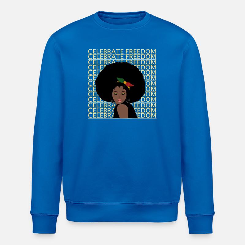 Journée de la liberté Juneteenth - Sweat bio ROLLER Stanley/Stella Unisexe - bleu roi