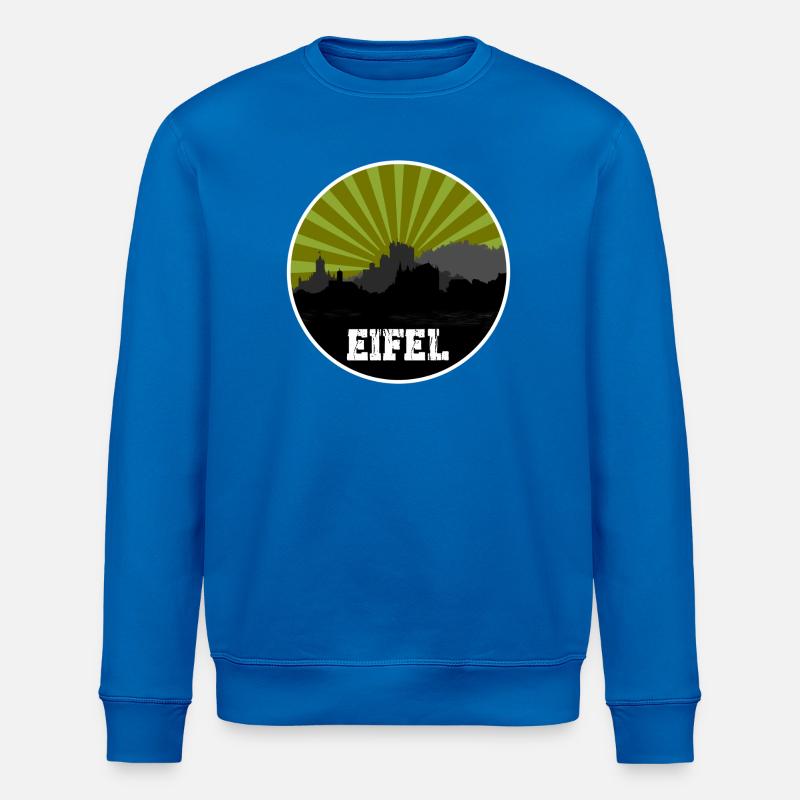 Eifel Skyline Rétro - Sweat bio ROLLER Stanley/Stella Unisexe - bleu roi