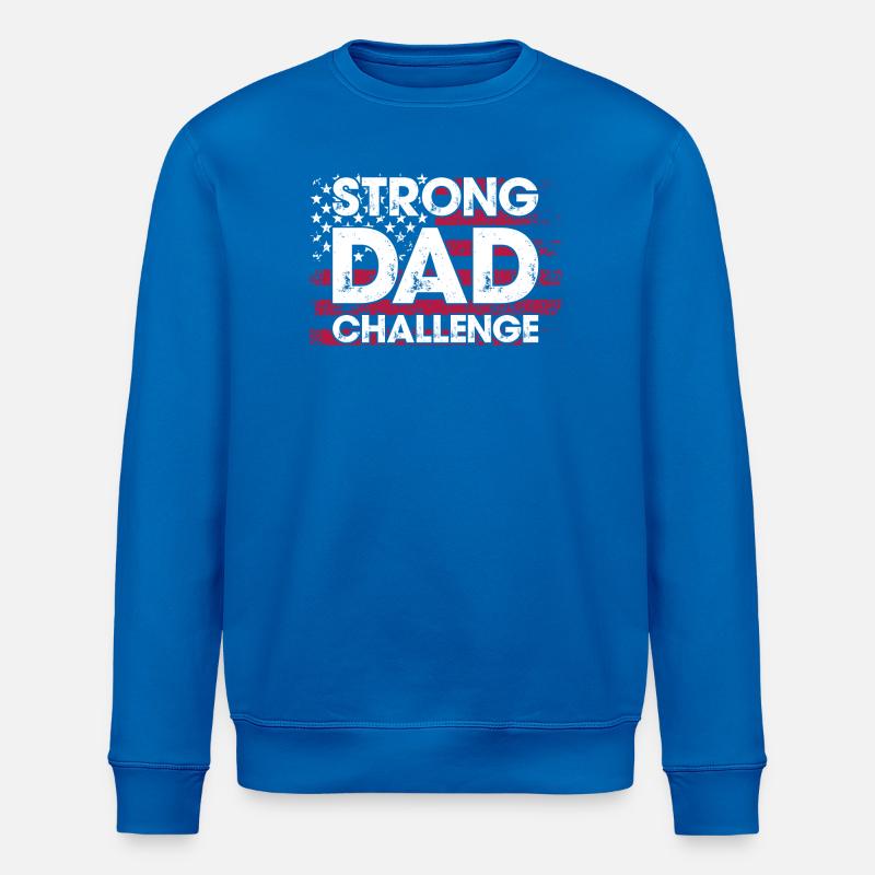 Strong Dad Challenge - Stanley/Stella ROLLER Unisex Organic Sweatshirt - royal blue