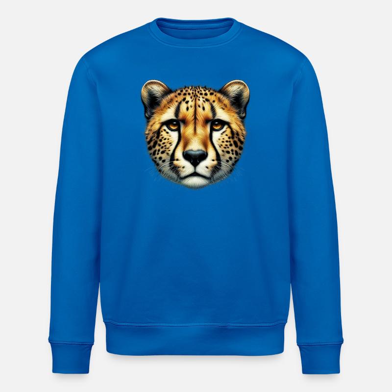Cheetah - Stanley/Stella ROLLER Unisex Organic Sweatshirt - royal blue