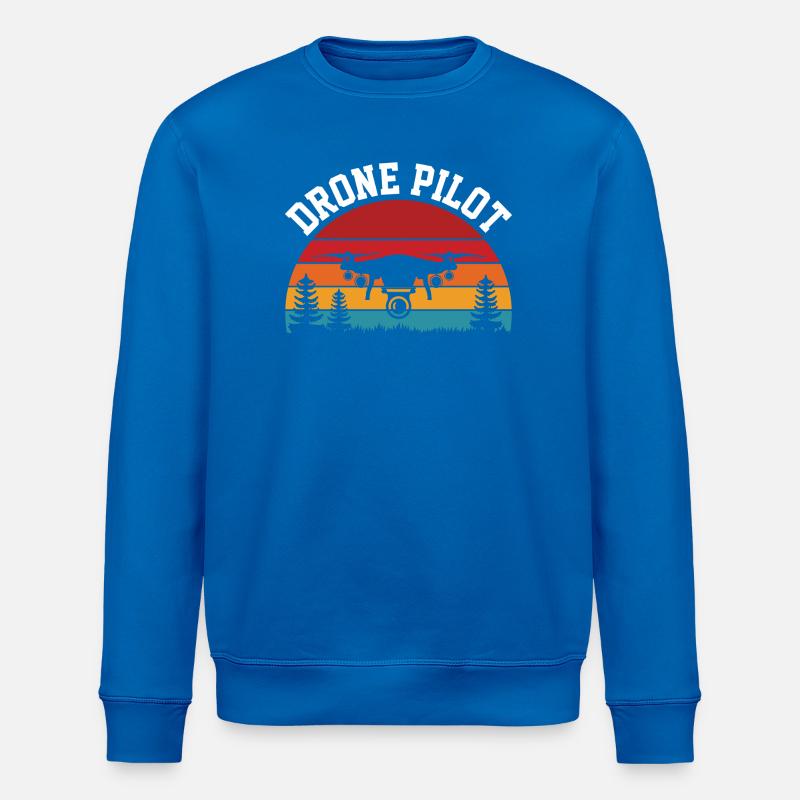 Pilote de drone - Sweat bio ROLLER Stanley/Stella Unisexe - bleu roi