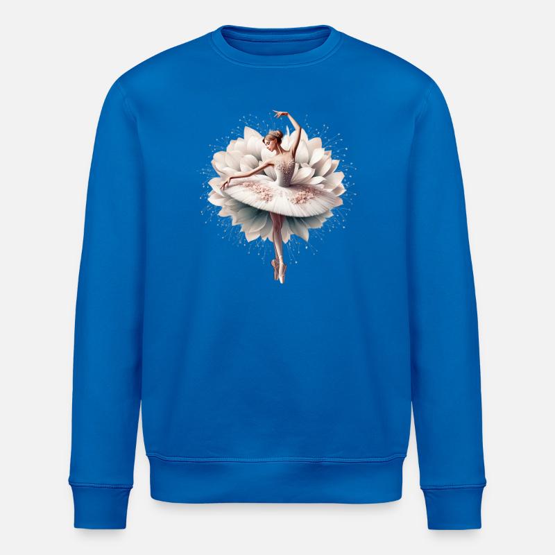 Ballet dancer with tutu - Stanley/Stella ROLLER Unisex Organic Sweatshirt - royal blue