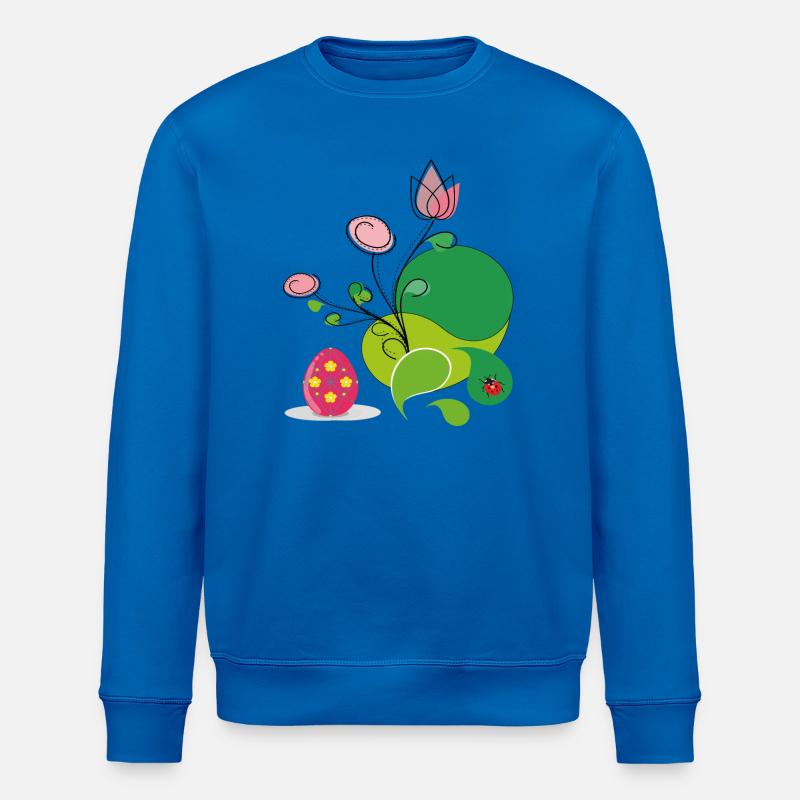 Ostergruß - Stanley/Stella Unisex Bio-Sweatshirt ROLLER - Königsblau