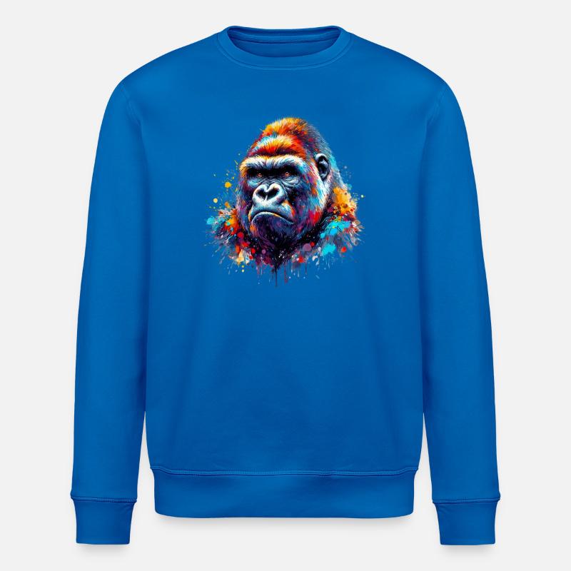 Gorilla - Stanley/Stella Unisex Bio-Sweatshirt ROLLER - Königsblau