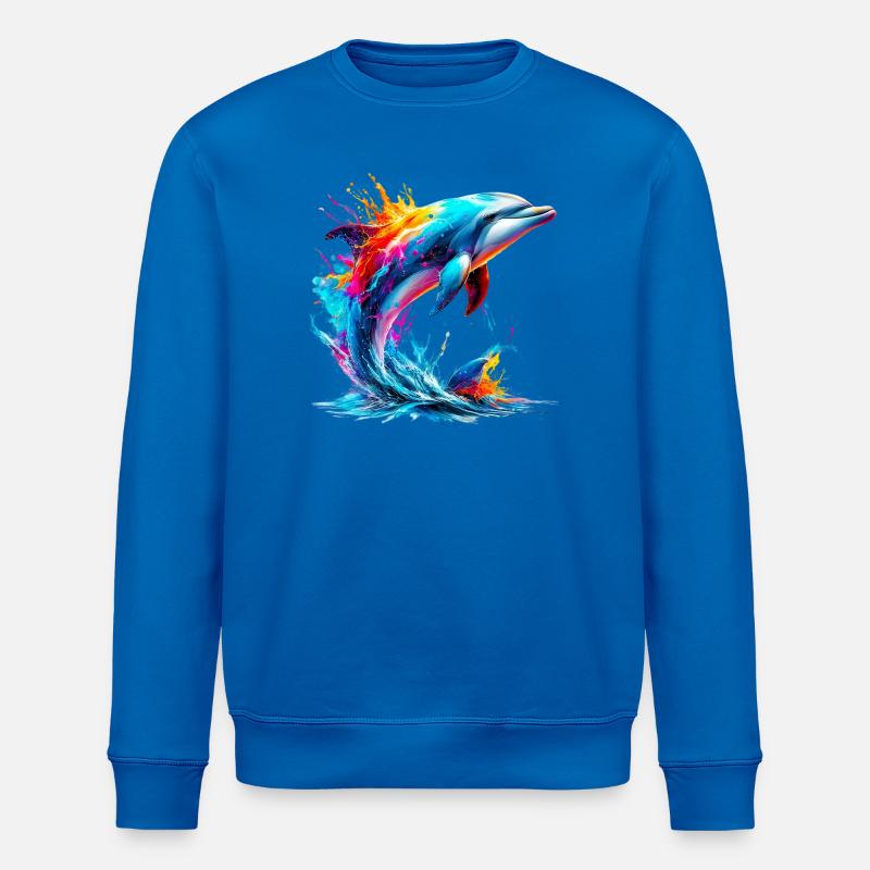 Delfin - Stanley/Stella Unisex Bio-Sweatshirt ROLLER - Königsblau