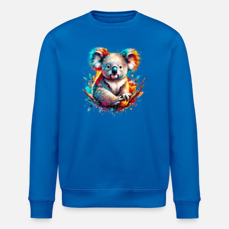 Koala - Sweat bio ROLLER Stanley/Stella Unisexe - bleu roi