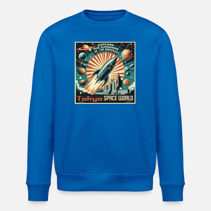 Le monde spatial de Tokyo - Sweat bio ROLLER Stanley/Stella Unisexe - bleu roi