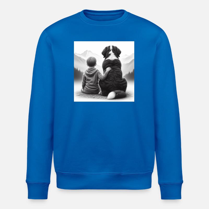 Berner Sennenhund - Stanley/Stella Unisex Bio-Sweatshirt ROLLER - Königsblau