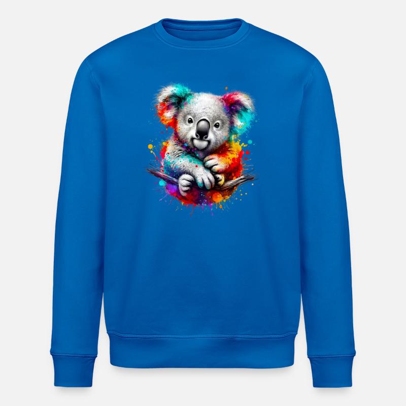 Koala - Sweat bio ROLLER Stanley/Stella Unisexe - bleu roi