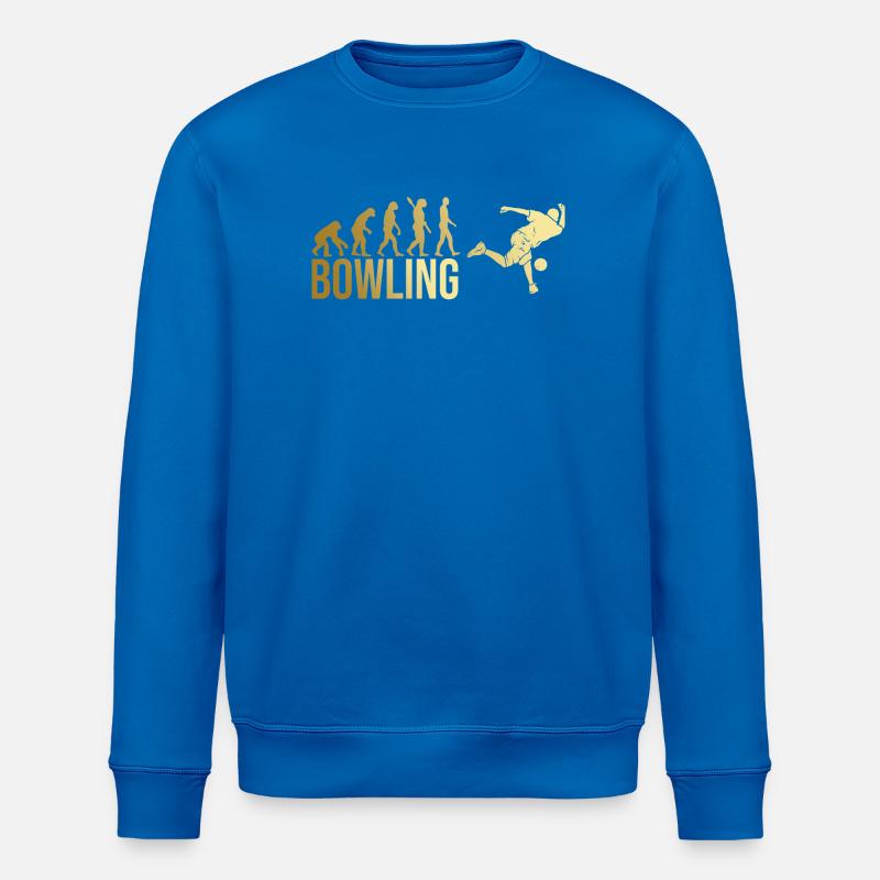 Evolution Bowling - Stanley/Stella Unisex Bio-Sweatshirt ROLLER - Königsblau