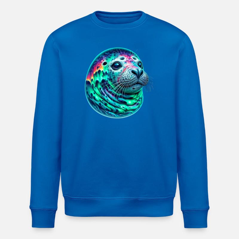 Aurora Borealis Siegel - Stanley/Stella Unisex Bio-Sweatshirt ROLLER - Königsblau