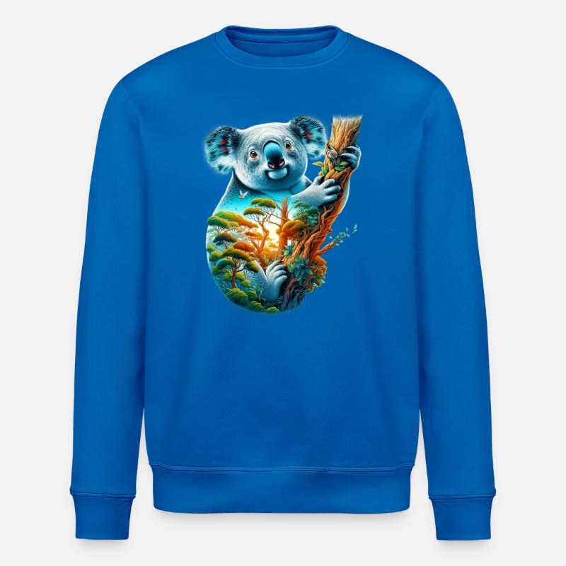 Koala - Sweat bio ROLLER Stanley/Stella Unisexe - bleu roi