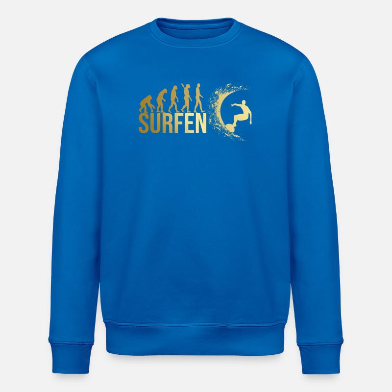 Evolution Surfen - Stanley/Stella Unisex Bio-Sweatshirt ROLLER - Königsblau