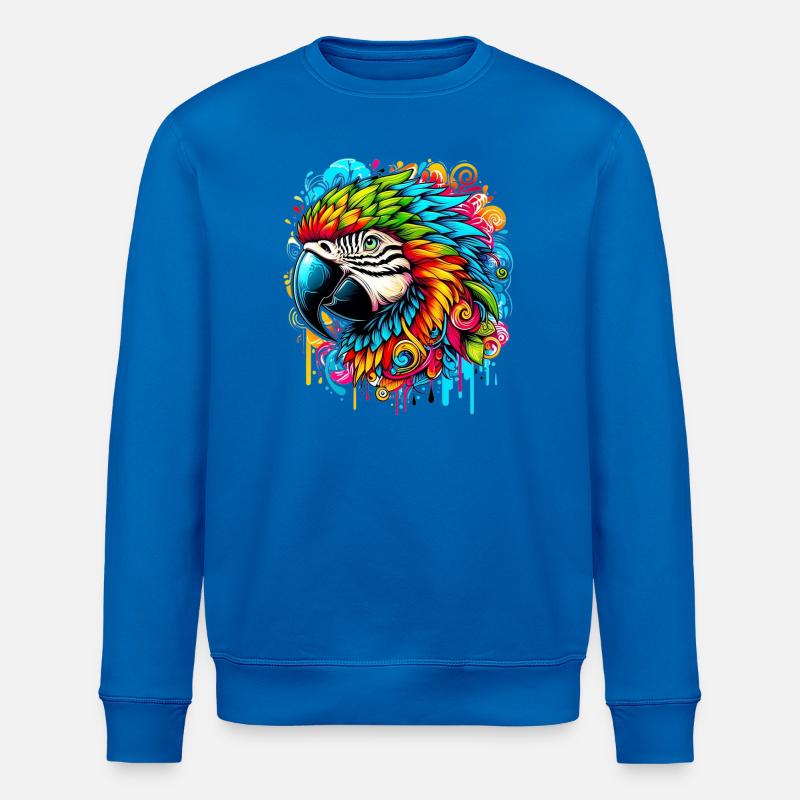 Papagei - Stanley/Stella Unisex Bio-Sweatshirt ROLLER - Königsblau