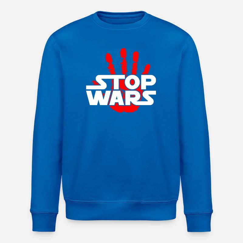 Stoppt Kriege - Stanley/Stella Unisex Bio-Sweatshirt ROLLER - Königsblau