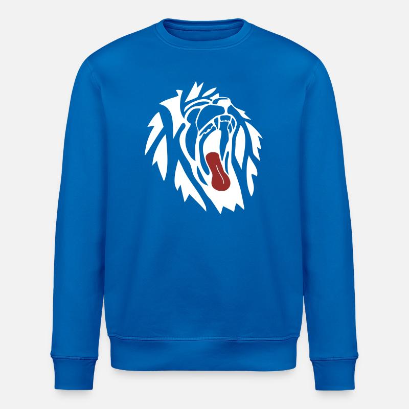 Bâillement du Lion - Sweat bio ROLLER Stanley/Stella Unisexe - bleu roi