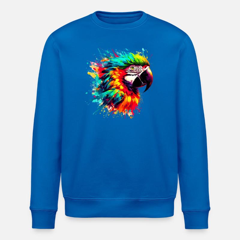 Papagei - Stanley/Stella Unisex Bio-Sweatshirt ROLLER - Königsblau