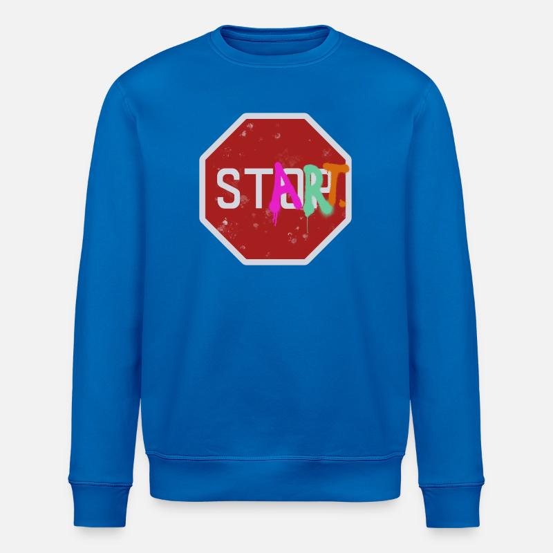 Stop start - Stanley/Stella Unisex Bio-Sweatshirt ROLLER - Königsblau