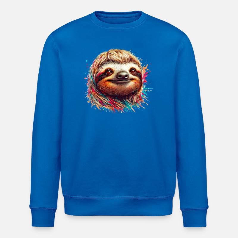Faultier - Stanley/Stella Unisex Bio-Sweatshirt ROLLER - Königsblau