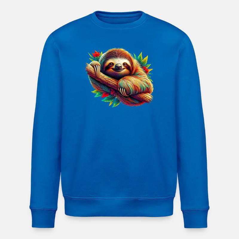 Faultier - Stanley/Stella Unisex Bio-Sweatshirt ROLLER - Königsblau