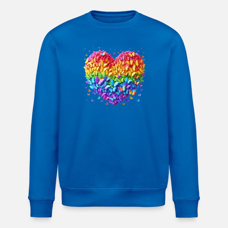 Schmetterlingsherz - Stanley/Stella Unisex Bio-Sweatshirt ROLLER - Königsblau