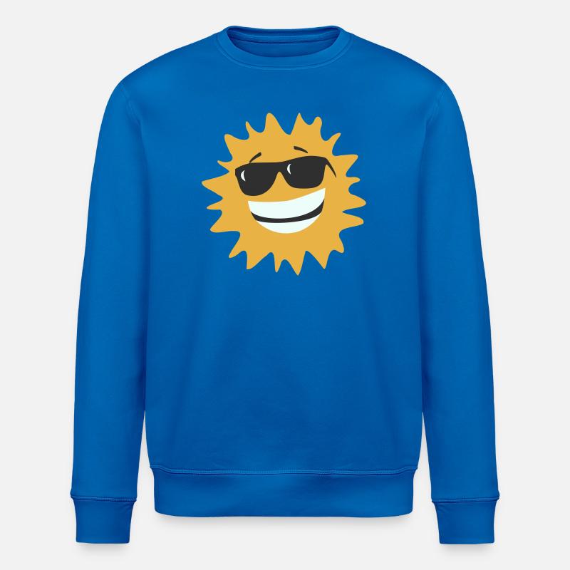 Sunburst lächelt mit Sonnenbrille - Stanley/Stella Unisex Bio-Sweatshirt ROLLER - Königsblau