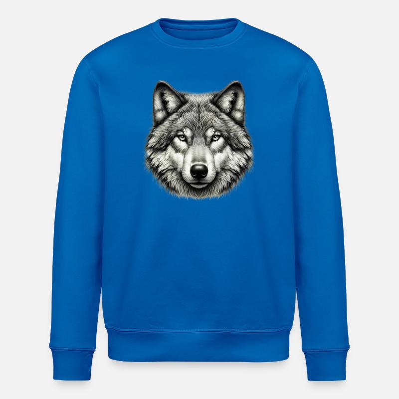 Loup - Sweat bio ROLLER Stanley/Stella Unisexe - bleu roi