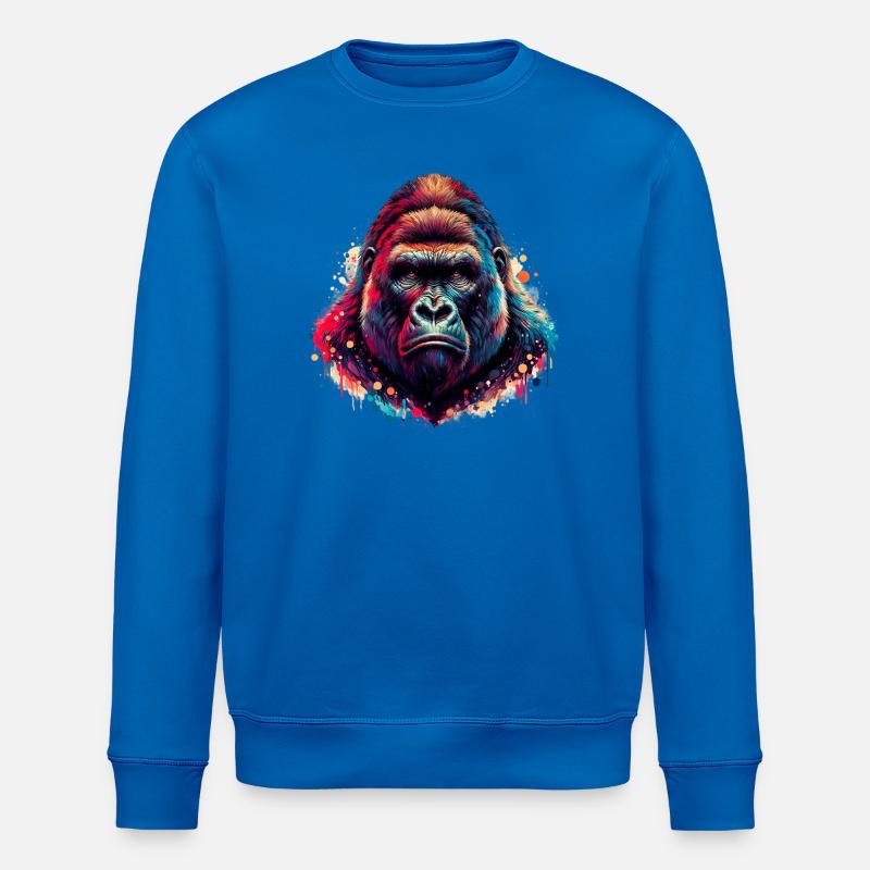 Gorilla - Stanley/Stella Unisex Bio-Sweatshirt ROLLER - Königsblau