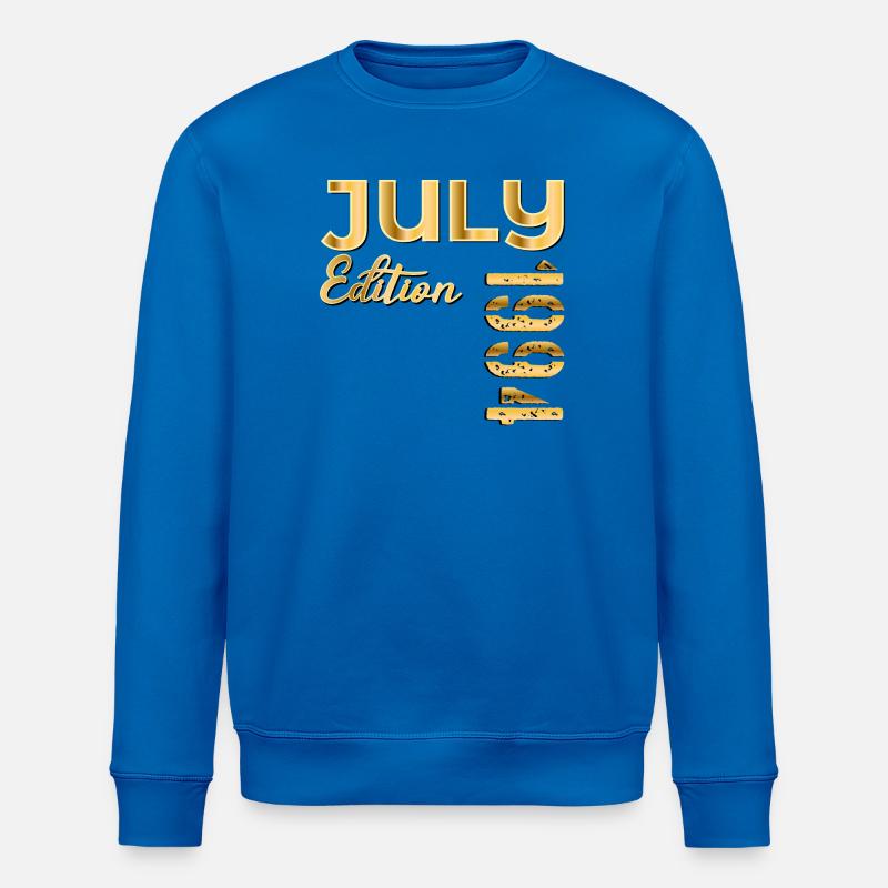 32e anniversaire juillet 1994 - Sweat bio ROLLER Stanley/Stella Unisexe - bleu roi