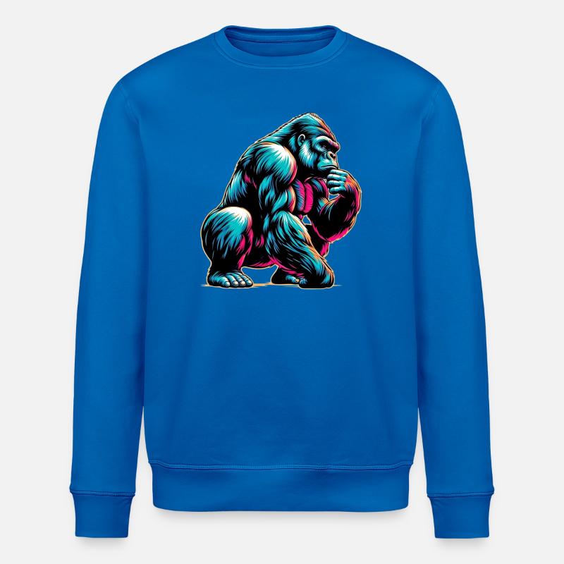 Gorilla - Stanley/Stella Unisex Bio-Sweatshirt ROLLER - Königsblau