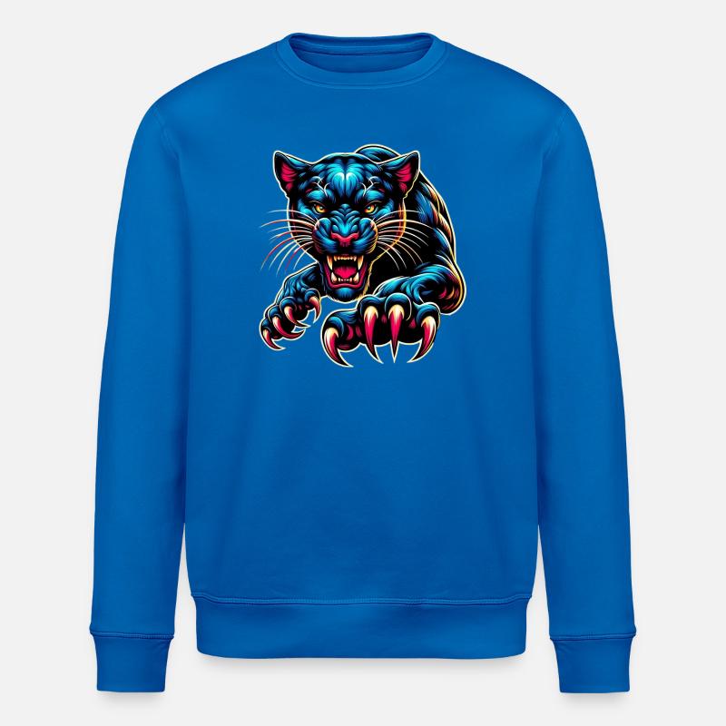 Panthère - Sweat bio ROLLER Stanley/Stella Unisexe - bleu roi