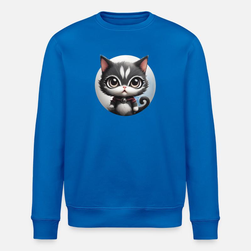 Kätzchen Kreis Plüschkunst - Stanley/Stella Unisex Bio-Sweatshirt ROLLER - Königsblau