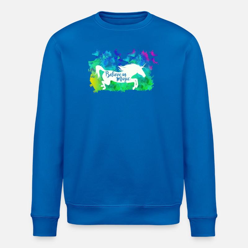 Croire en la magie - Sweat bio ROLLER Stanley/Stella Unisexe - bleu roi