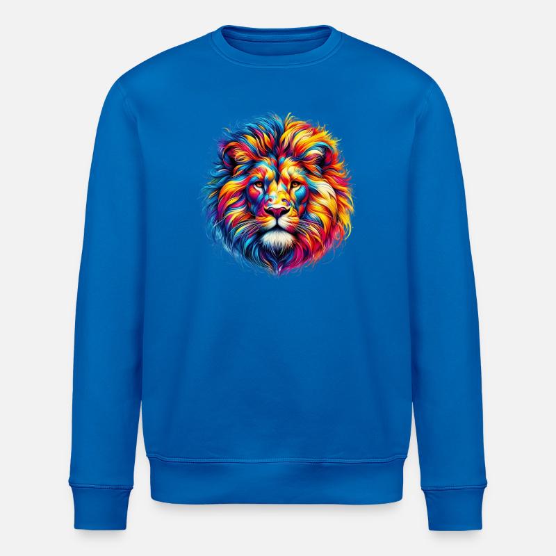 Löwe - Stanley/Stella Unisex Bio-Sweatshirt ROLLER - Königsblau