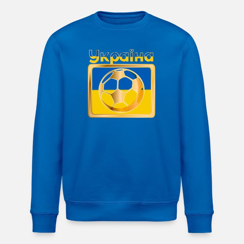 FUSSBALL UKRAINE Україна - Stanley/Stella Unisex Bio-Sweatshirt ROLLER - Königsblau