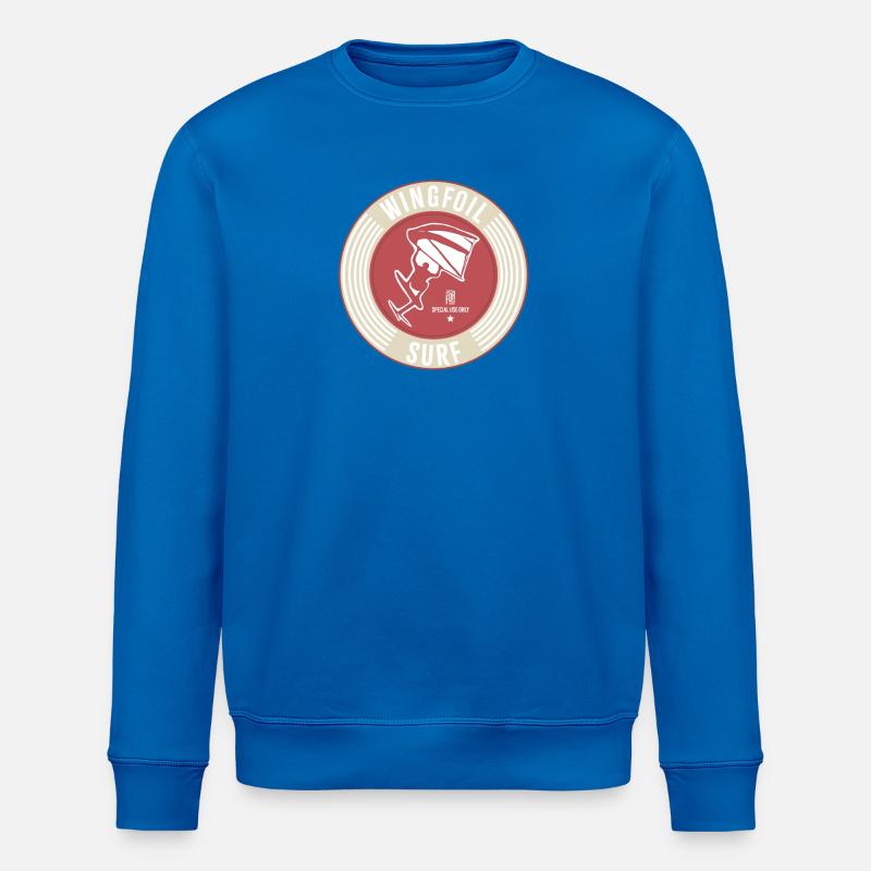 Label Wingfoil Surf-Label - Stanley/Stella Unisex Bio-Sweatshirt ROLLER - Königsblau