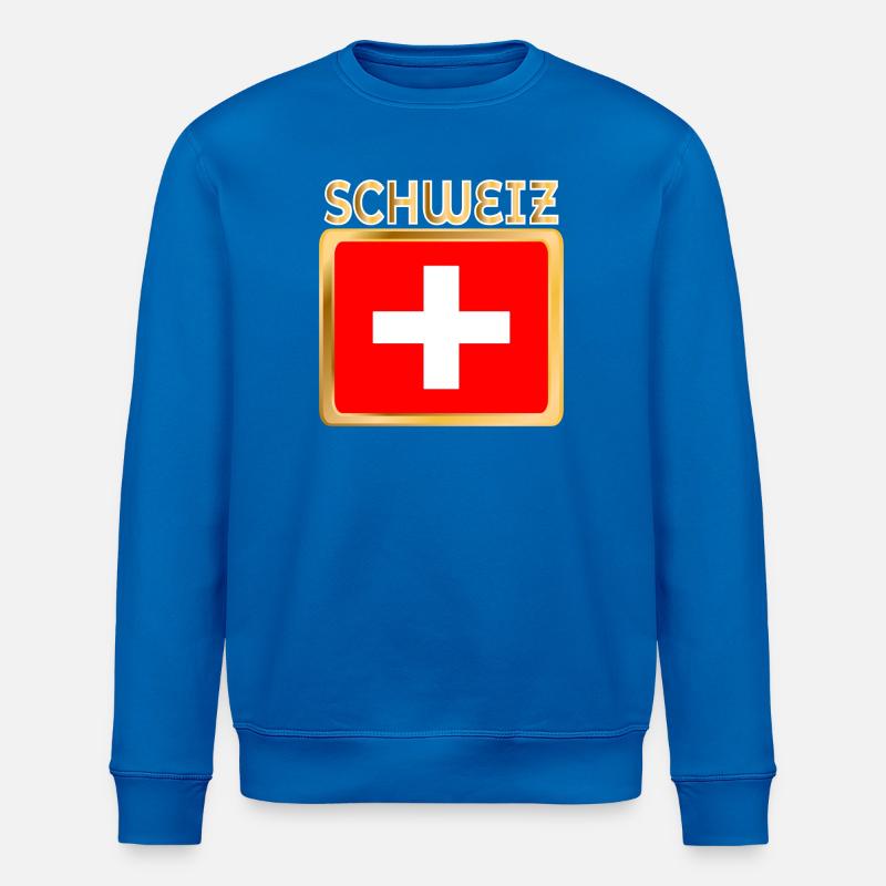 PAVILLON SUISSE SUISSE - Sweat bio ROLLER Stanley/Stella Unisexe - bleu roi