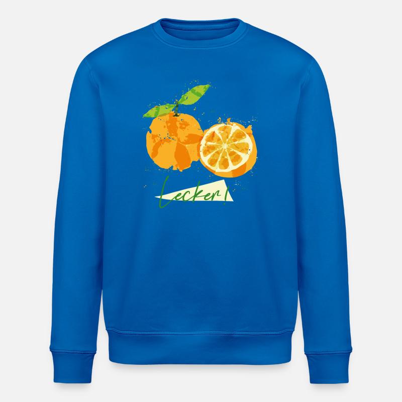 Orange Obst - Stanley/Stella Unisex Bio-Sweatshirt ROLLER - Königsblau