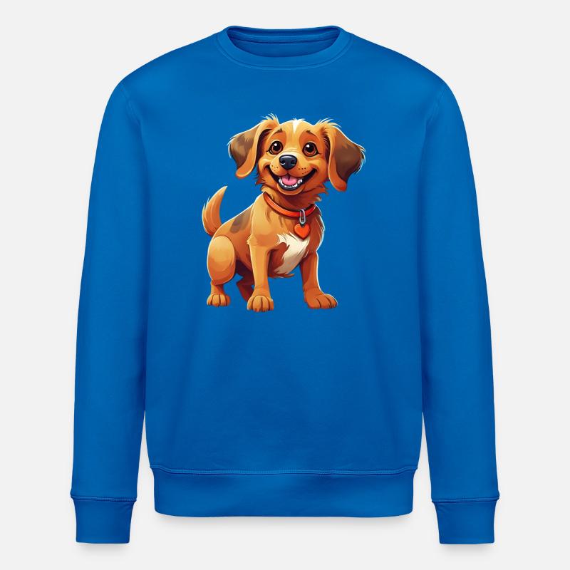 Chiens Éclat Canin en Illustration - Sweat bio ROLLER Stanley/Stella Unisexe - bleu roi
