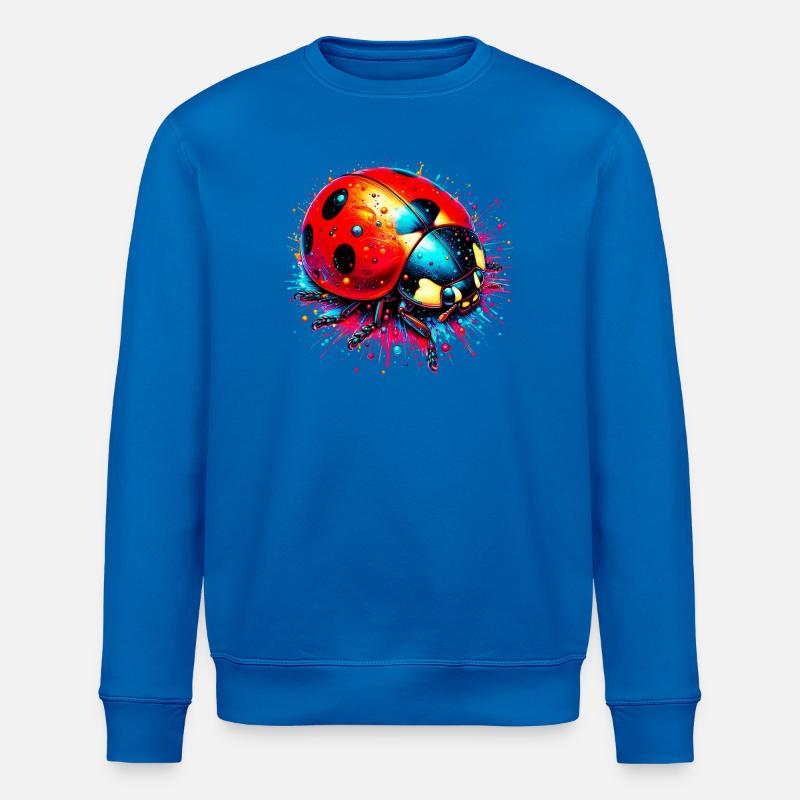 Coccinelle - Sweat bio ROLLER Stanley/Stella Unisexe - bleu roi
