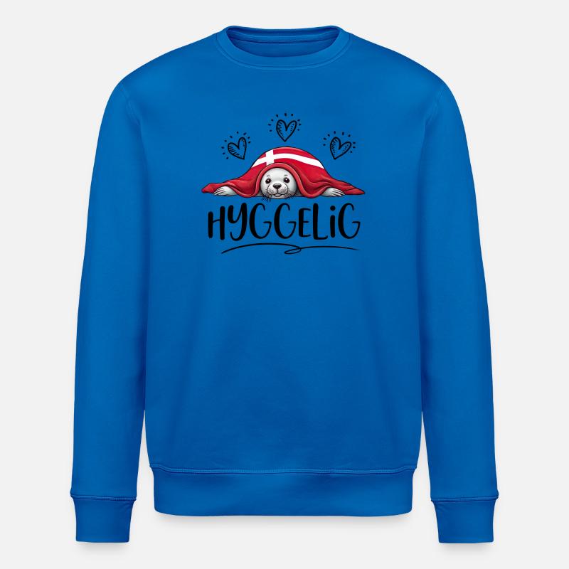 HYGGELIG - Robbe - Dänemark -b - Stanley/Stella Unisex Bio-Sweatshirt ROLLER - Königsblau