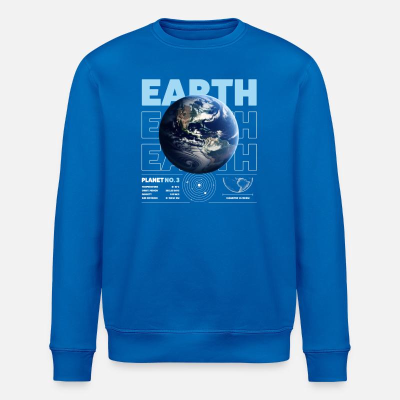 Earth details - Stanley/Stella Unisex Bio-Sweatshirt ROLLER - Königsblau