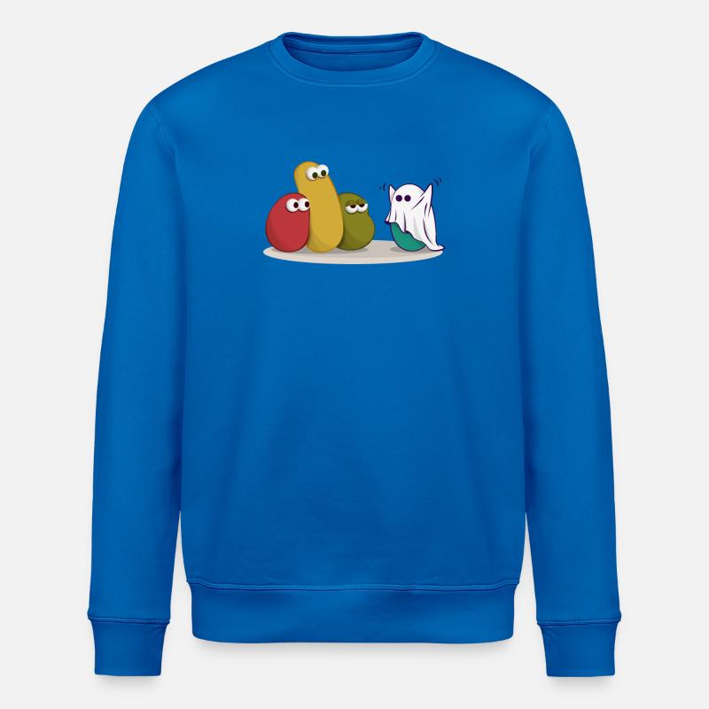 Halloween Ghost Comic Drawing - Stanley/Stella ROLLER Unisex Organic Sweatshirt - royal blue