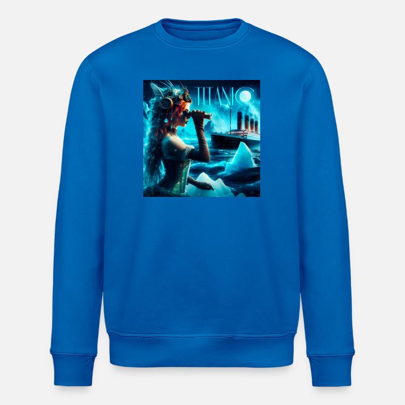 Titanic-Poster - Stanley/Stella Unisex Bio-Sweatshirt ROLLER - Königsblau
